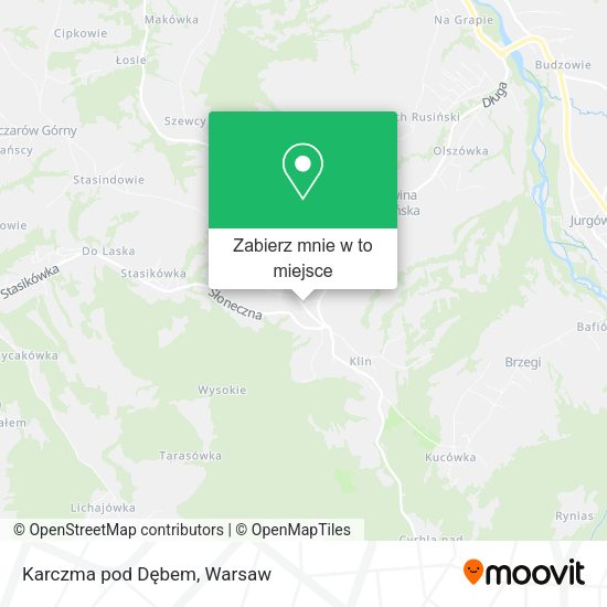 Mapa Karczma pod Dębem