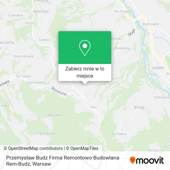 Mapa Przemysław Budz Firma Remontowo-Budowlana Rem-Budz