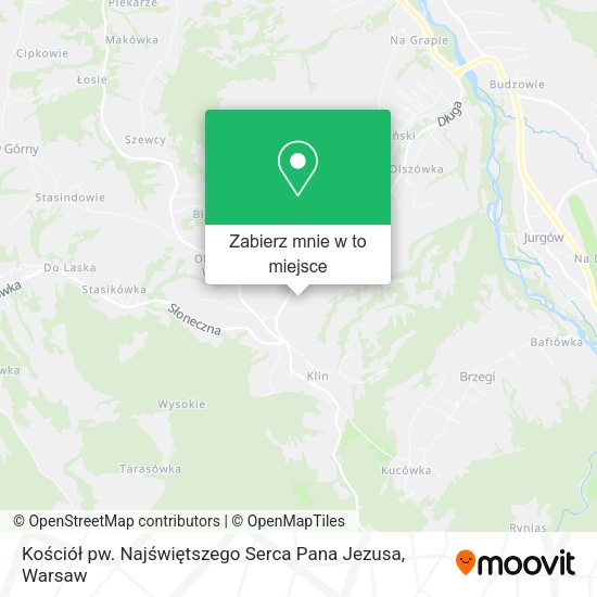 Mapa Kościół pw. Najświętszego Serca Pana Jezusa