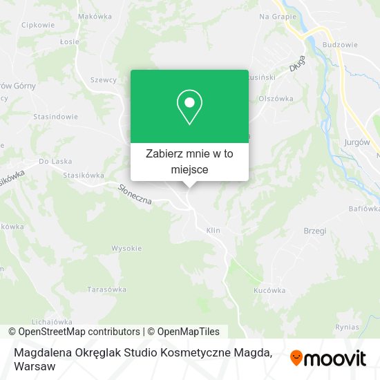 Mapa Magdalena Okręglak Studio Kosmetyczne Magda