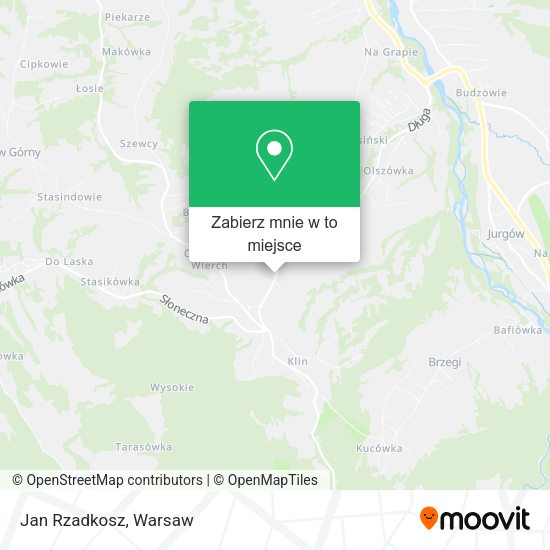 Mapa Jan Rzadkosz