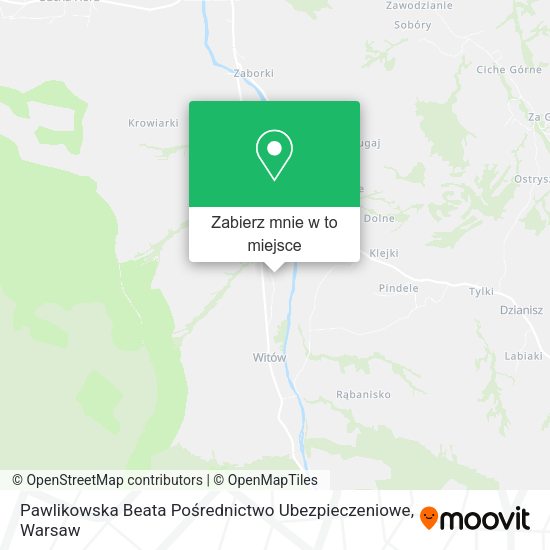 Mapa Pawlikowska Beata Pośrednictwo Ubezpieczeniowe