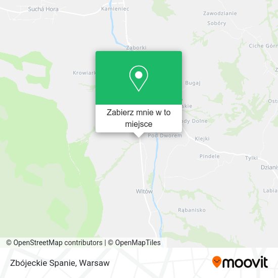 Mapa Zbójeckie Spanie