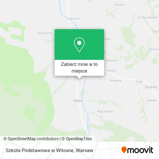 Mapa Szkoła Podstawowa w Witowie