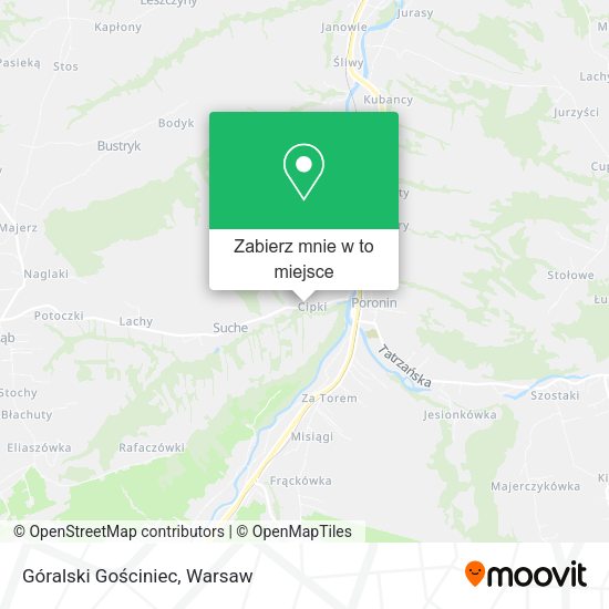 Mapa Góralski Gościniec