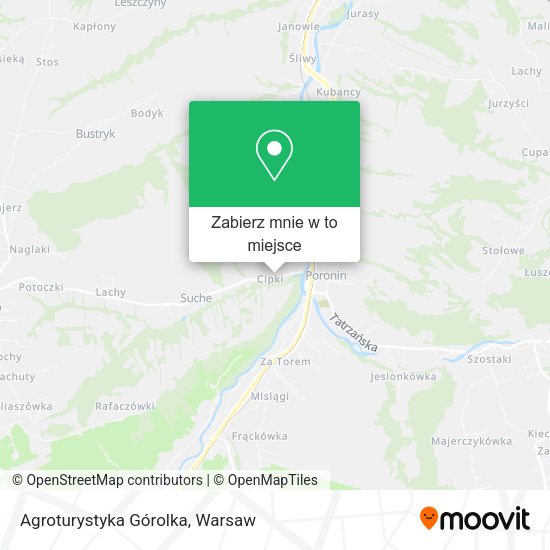 Mapa Agroturystyka Górolka