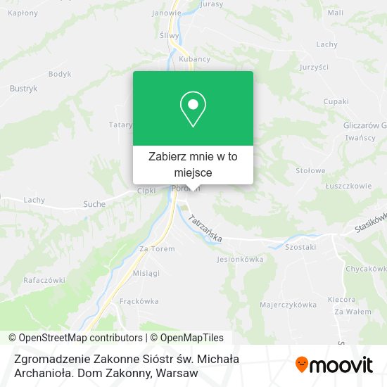 Mapa Zgromadzenie Zakonne Sióstr św. Michała Archanioła. Dom Zakonny