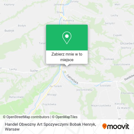 Mapa Handel Obwozny Art Spozywczymi Bobak Henryk