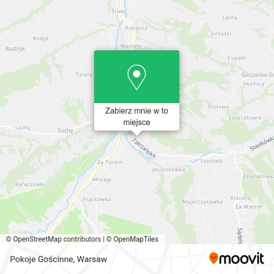 Mapa Pokoje Gościnne