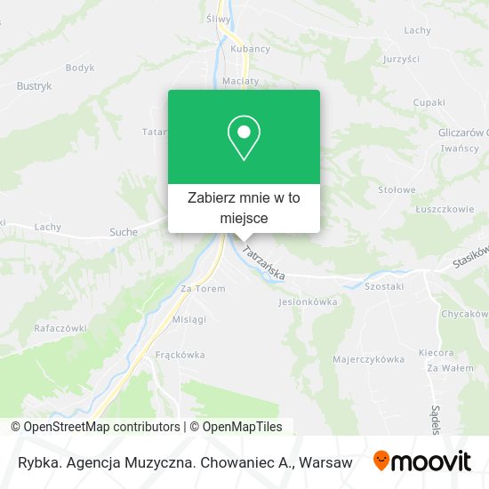 Mapa Rybka. Agencja Muzyczna. Chowaniec A.