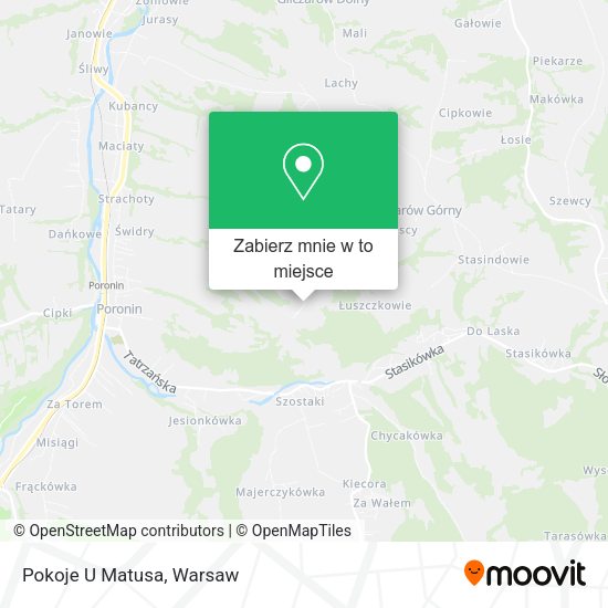 Mapa Pokoje U Matusa