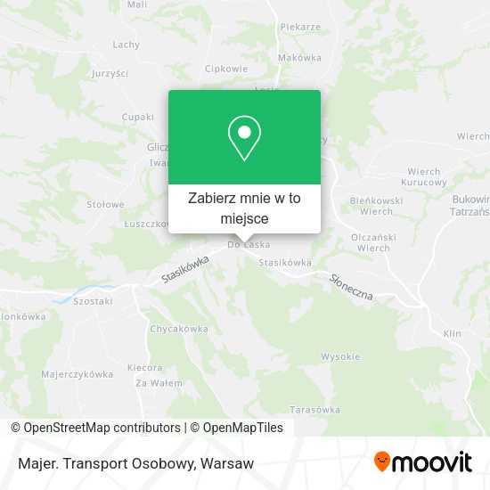 Mapa Majer. Transport Osobowy