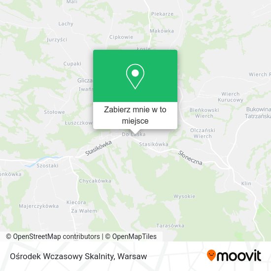 Mapa Ośrodek Wczasowy Skalnity