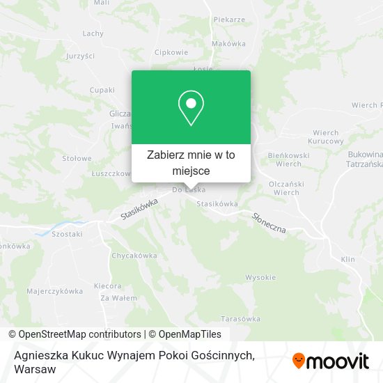 Mapa Agnieszka Kukuc Wynajem Pokoi Gościnnych