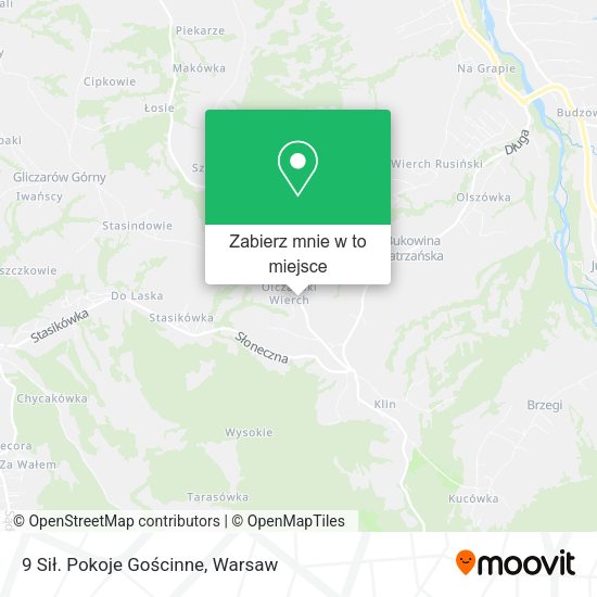 Mapa 9 Sił. Pokoje Gościnne