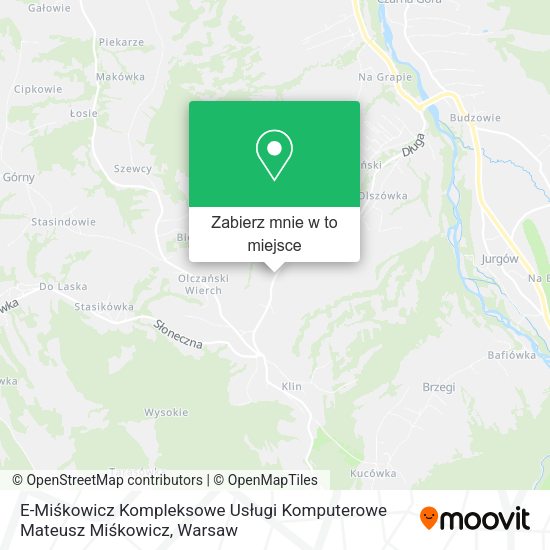 Mapa E-Miśkowicz Kompleksowe Usługi Komputerowe Mateusz Miśkowicz