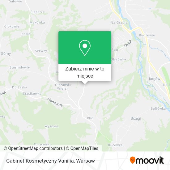 Mapa Gabinet Kosmetyczny Vanilia