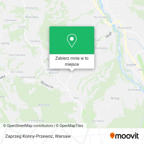 Mapa Zaprzeg Konny-Przewoz