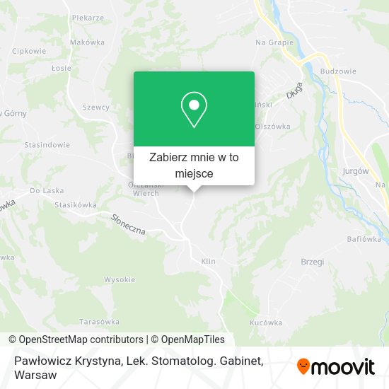 Mapa Pawłowicz Krystyna, Lek. Stomatolog. Gabinet