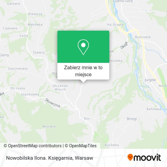 Mapa Nowobilska Ilona. Księgarnia