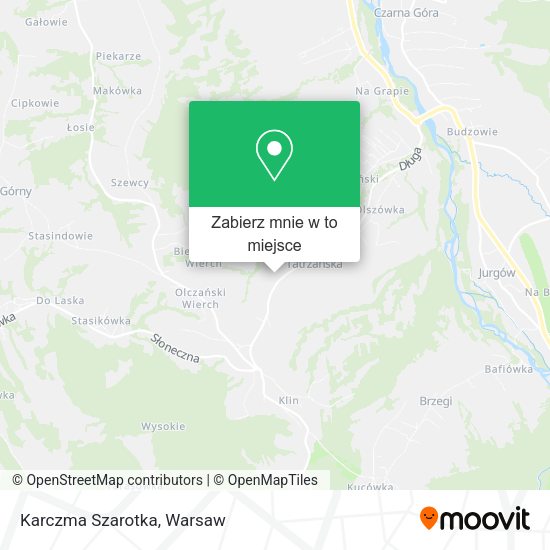 Mapa Karczma Szarotka