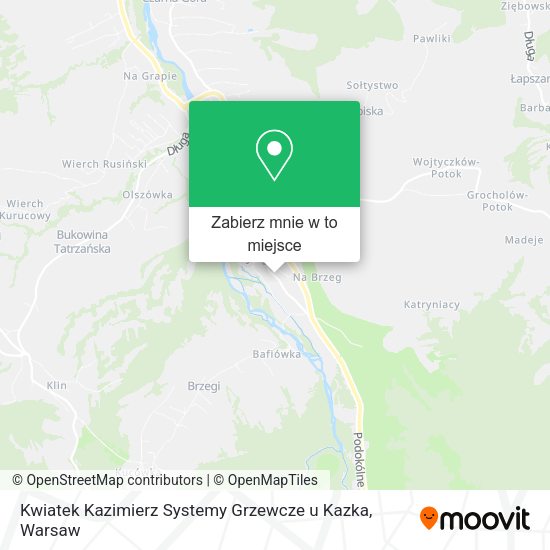 Mapa Kwiatek Kazimierz Systemy Grzewcze u Kazka