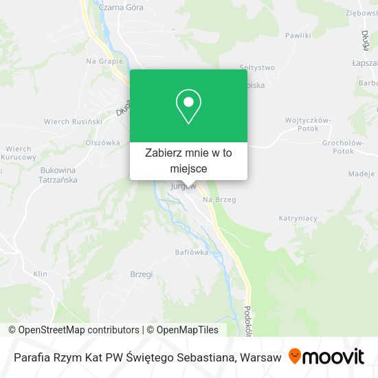 Mapa Parafia Rzym Kat PW Świętego Sebastiana