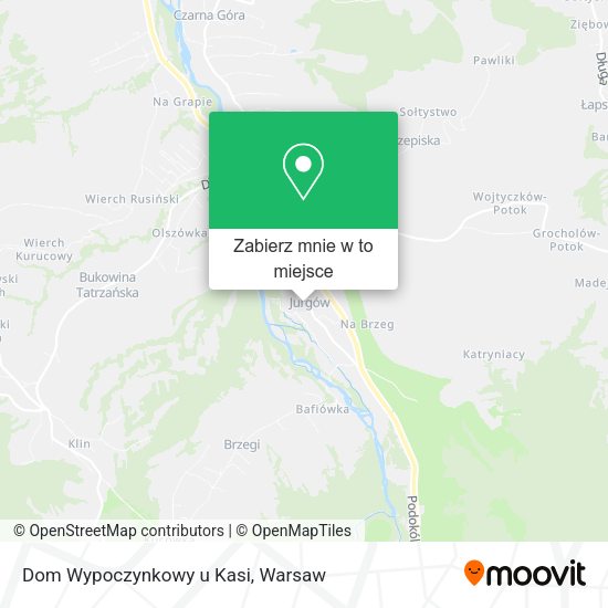 Mapa Dom Wypoczynkowy u Kasi