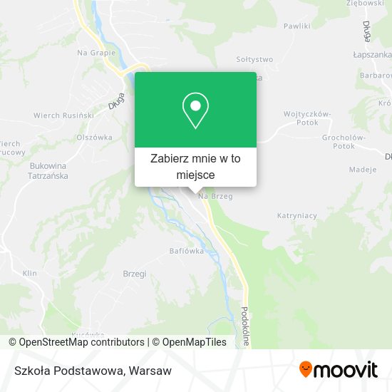 Mapa Szkoła Podstawowa