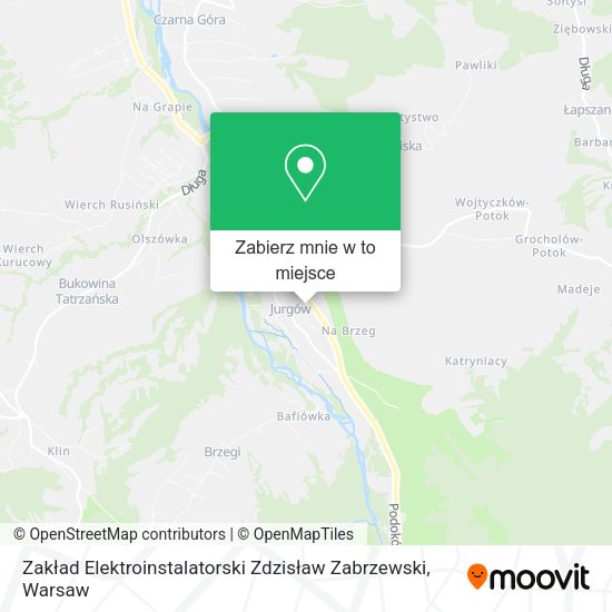 Mapa Zakład Elektroinstalatorski Zdzisław Zabrzewski