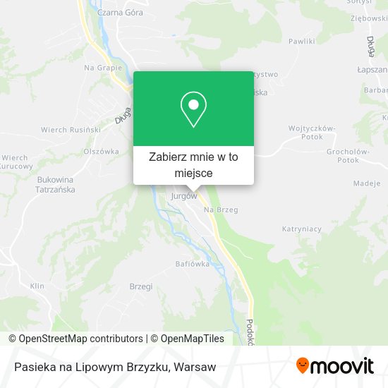 Mapa Pasieka na Lipowym Brzyzku