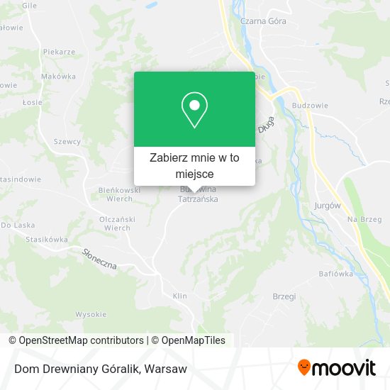 Mapa Dom Drewniany Góralik