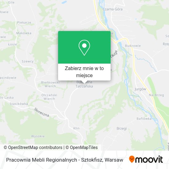 Mapa Pracownia Mebli Regionalnych - Sztokfisz