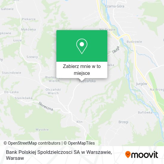 Mapa Bank Polskiej Spoldzielczosci SA w Warszawie