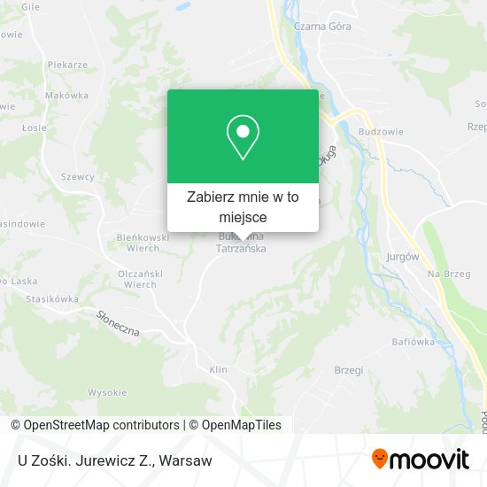 Mapa U Zośki. Jurewicz Z.