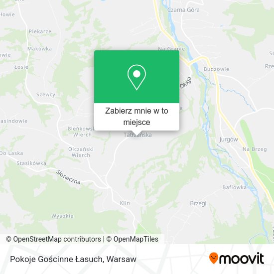 Mapa Pokoje Gościnne Łasuch