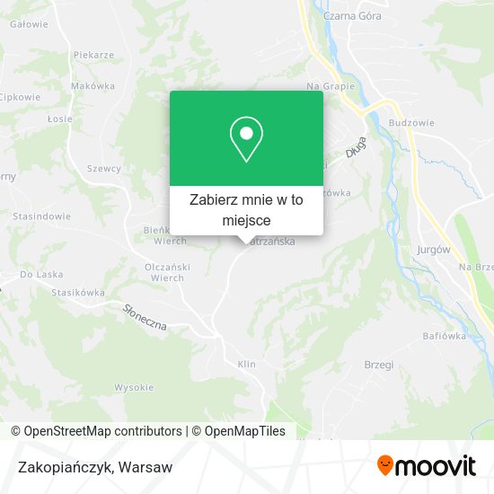 Mapa Zakopiańczyk