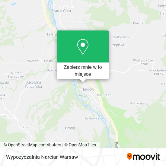 Mapa Wypozyczalnia Narciar