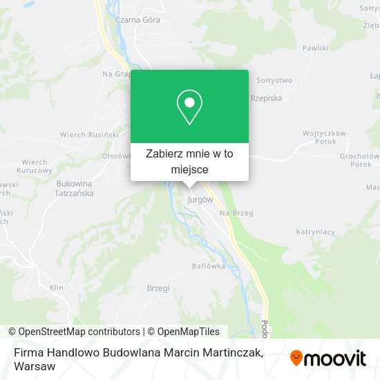 Mapa Firma Handlowo Budowlana Marcin Martinczak