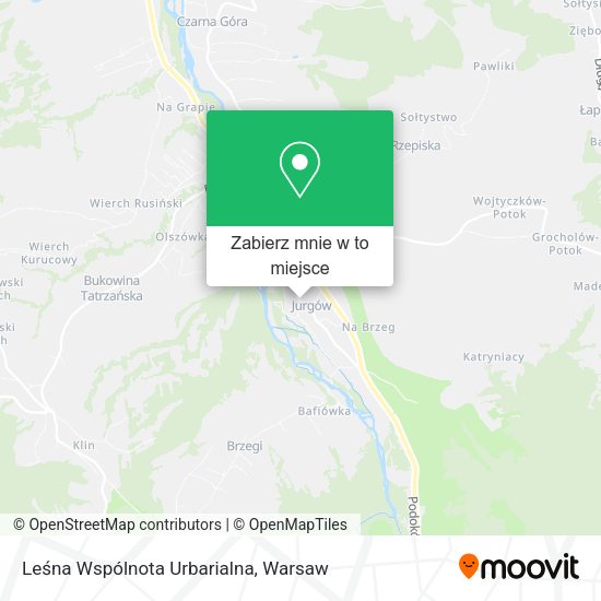 Mapa Leśna Wspólnota Urbarialna