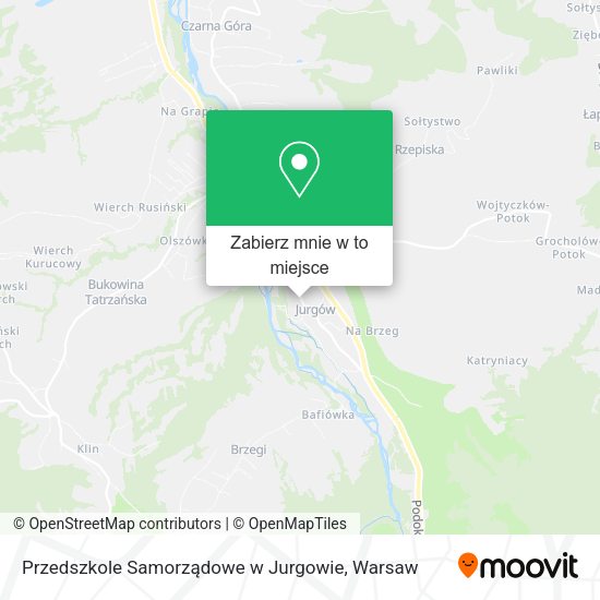 Mapa Przedszkole Samorządowe w Jurgowie