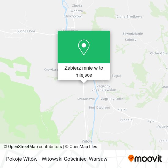 Mapa Pokoje Witów - Witowski Gościniec