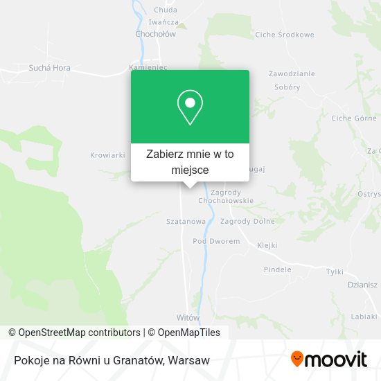 Mapa Pokoje na Równi u Granatów