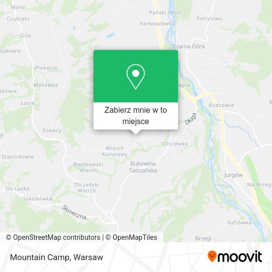 Mapa Mountain Camp