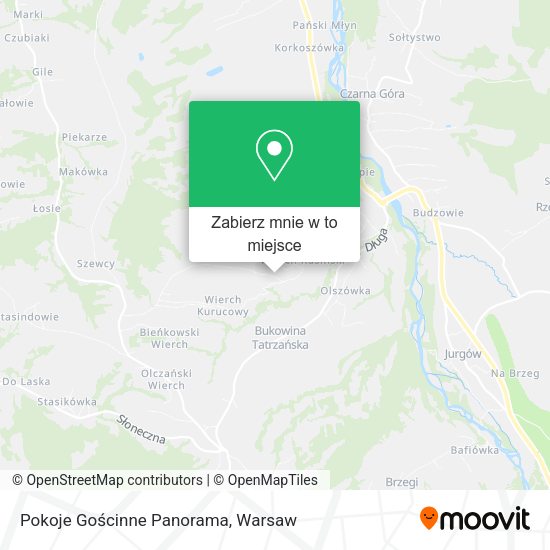 Mapa Pokoje Gościnne Panorama