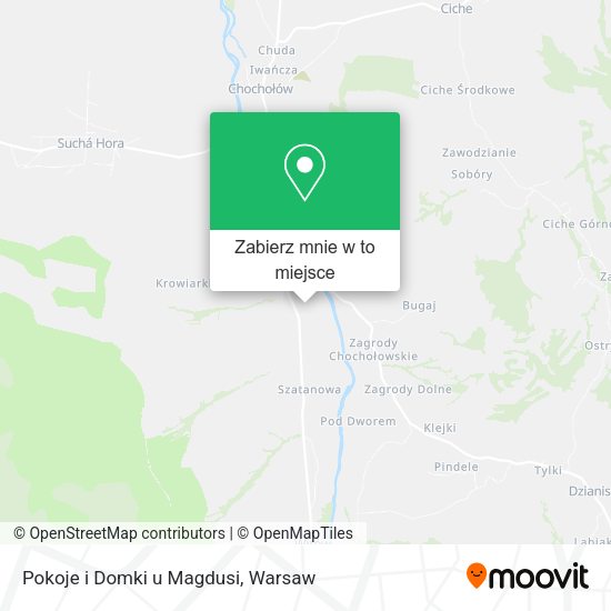 Mapa Pokoje i Domki u Magdusi