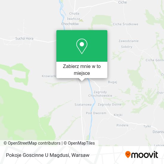 Mapa Pokoje Goscinne U Magdusi