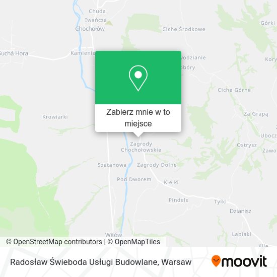 Mapa Radosław Świeboda Usługi Budowlane