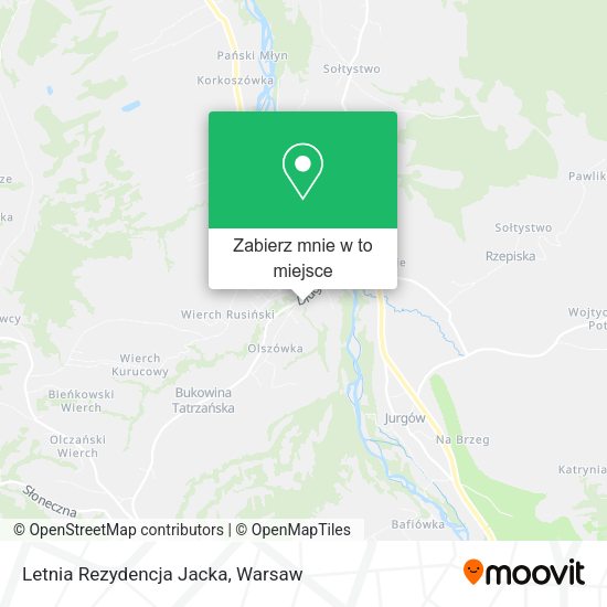 Mapa Letnia Rezydencja Jacka