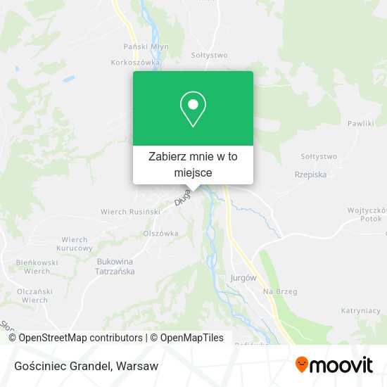 Mapa Gościniec Grandel